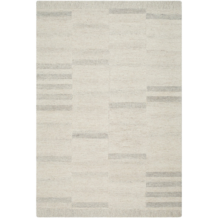 Rectangle Adarian Hand Tufted Wool Area Rug