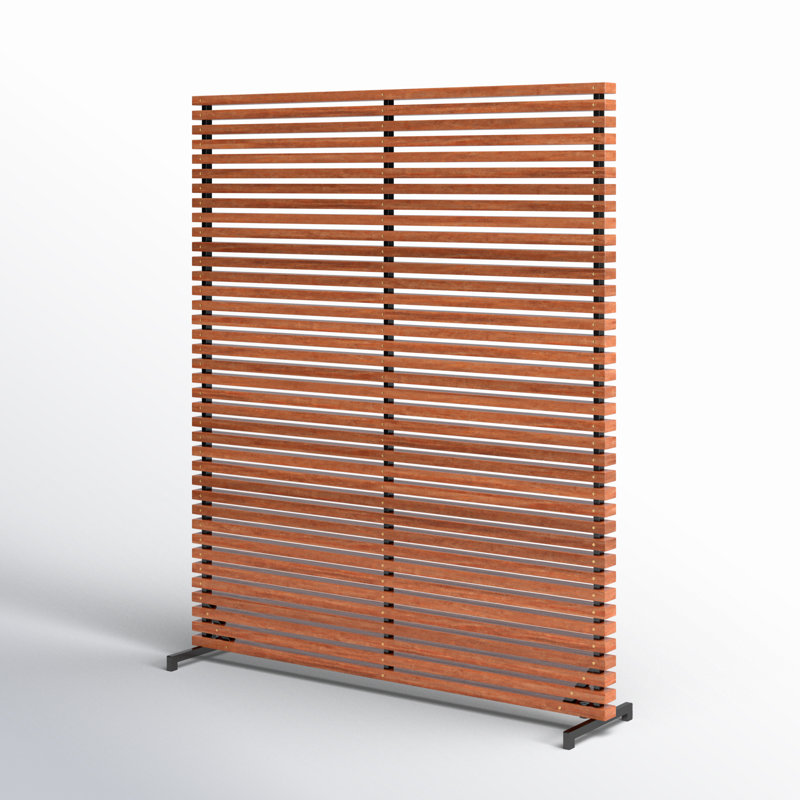 Cloison à panneau simple l 60 po x H 72 po Auden, Brun