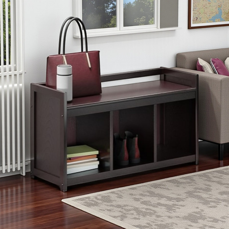 Banc de rangement pour hall d'entrée avec 3 casiers de rangement et 1 tablette Shirely, H 20,59 po x l 37,15 po x P 13,2 po