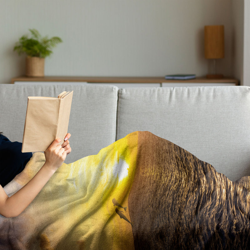 Hand Woven Throw Blanket, 50" x 70"