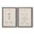 Toile avec cadre gris