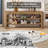 47.24" Entryway Shoe Bench with 2-Tier Storages for Hallway