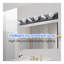 Applique murale de salle de bain moderne 45 po à 6 lumières DEL pour salle de bain à intensité variable noire-2067046814-2067046816-2067046824