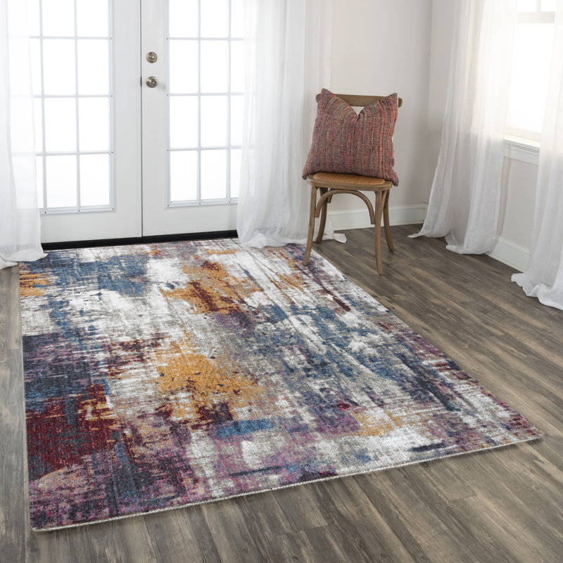 Tapis gris / crème Pavels, Rectangle 9 pi x 12 pi