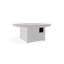 54" Round Rustic Polymer Fire Table with Propane Shelf-1818522857