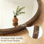 Miroir rond brun pour cadre mural-516049287