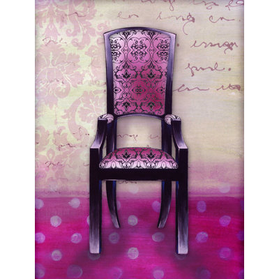 " Pink Pattern Chair 1 "