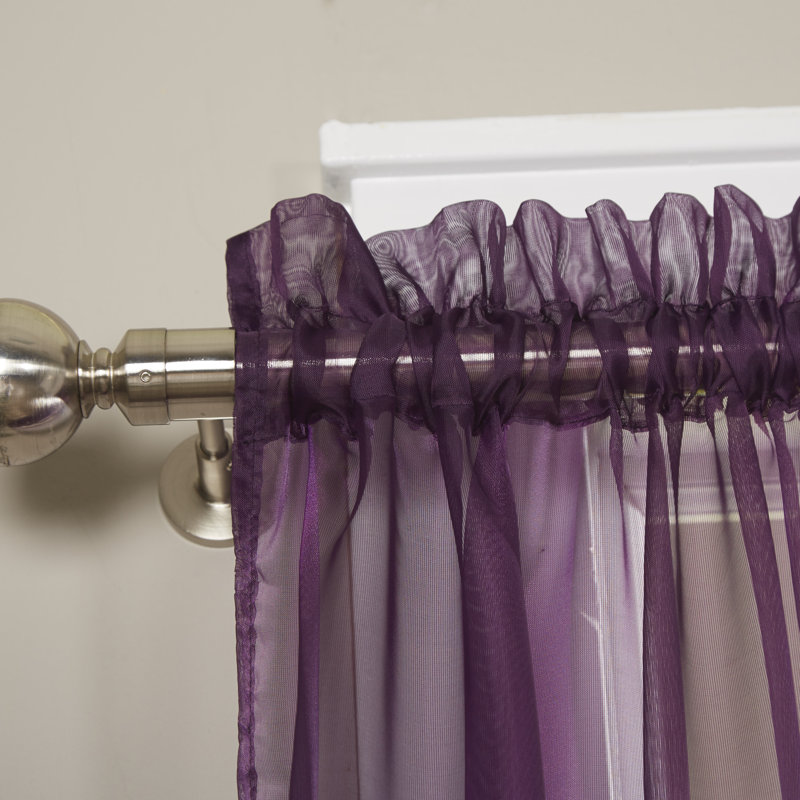 Sheer Sliding Panel Pair, 60" L x 84" L, Violet