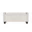 Repose-pieds rembourré en velours avec repose-pieds pour la chambre à coucher, banc de bout de lit avec rivets, repose-pieds capitonné, bleu-112358999