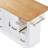 Rustic Rolling Kitchen Island with Drop Leaf, Power Outlet, and Ample Storage on 4 Wheels for Modern Kitchens-677806513
