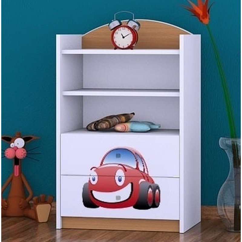 Thalia 96cm H X 60cm W Transportation Kids Cube, Natural
