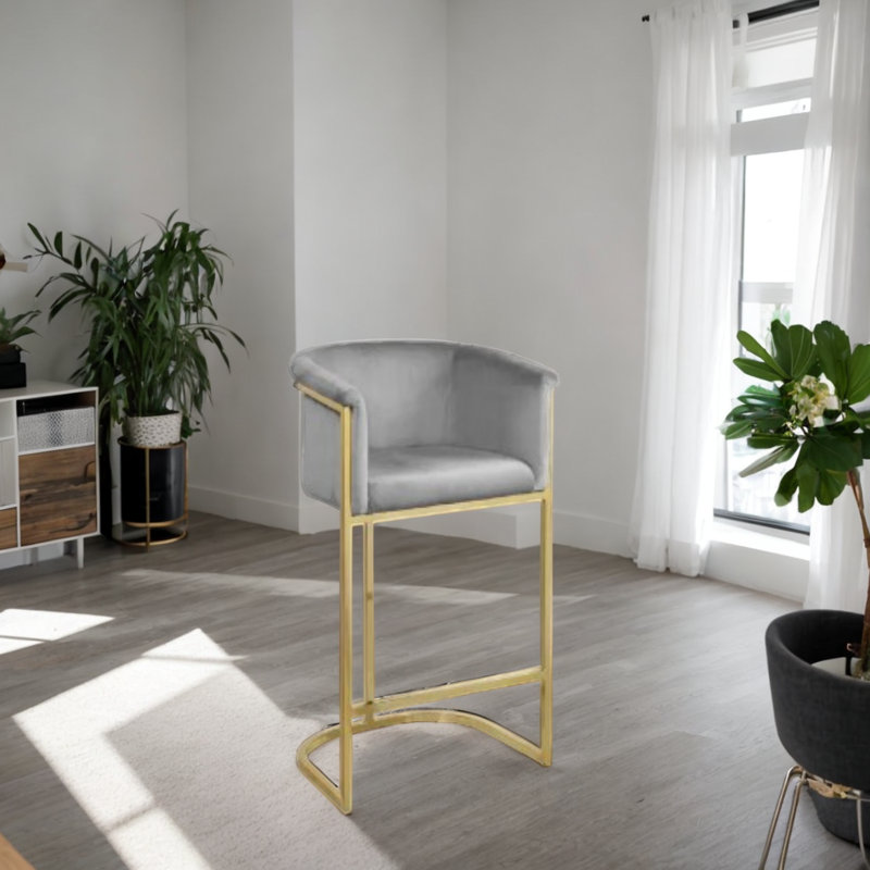 Tabouret de 27 po Szeto, Gris