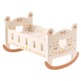 Baby Crib Cradle with Bedding Doll Furniture & Accessories
