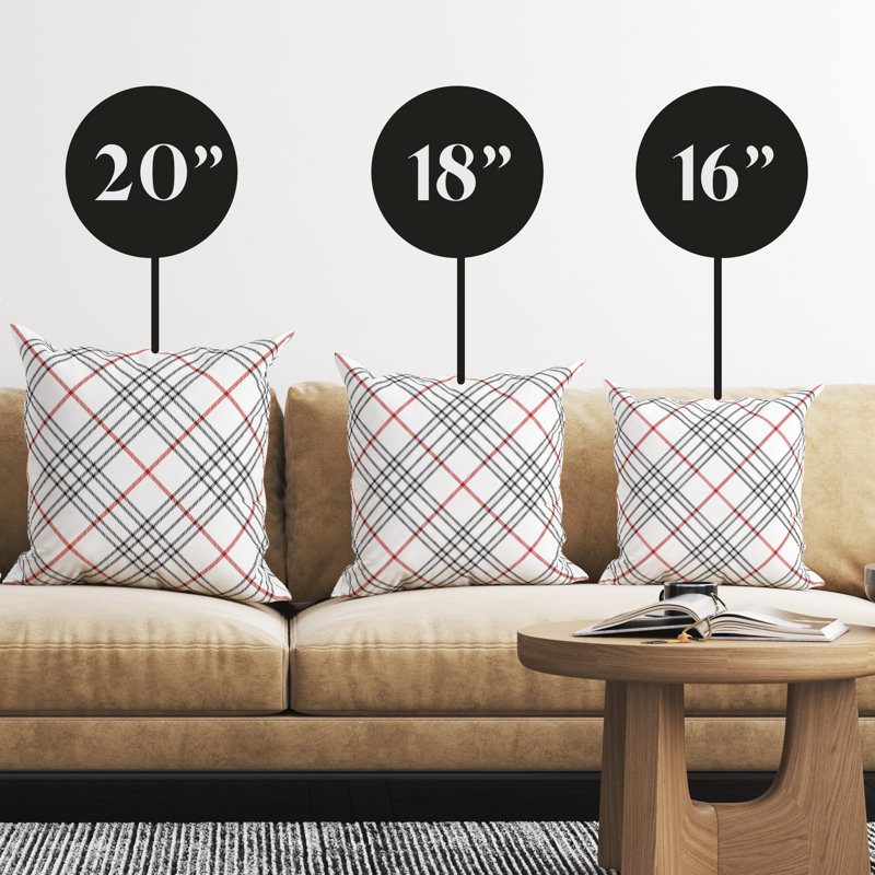 Housse de coussin Kelly Tartan Holiday, H 16 po x l 16 po