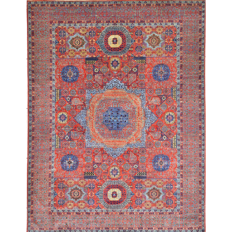 Traditional, Transitional One-of-a-Kind Rectangle 10' X 14'1" Hand Knotted Area Rug