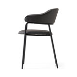 Signorina Upholstered Armchair with Metal Frame