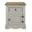 Damien 1 Drawer 1 Door Bedside Cabinet, Pine, Corona Design-20461123