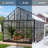 10 x 14 x 10FT Polycarbonate Greenhouse With 4 Roof Vent For Outdoors,  Large Walk-In Aluminum Frmae Greenhouse For Backyard or Garden Use-107237985