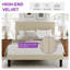 Queen Size Upholstered Platform Bed with Adjustable Headboard and Wooden Slats-2112072438-2112072430