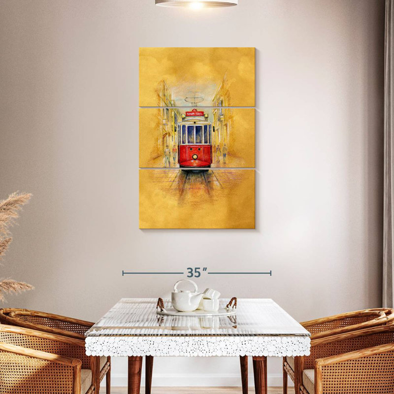 Mehar vÃ‘Â¬8stiklal Caddesi Red Tram, 45" H x 28" W