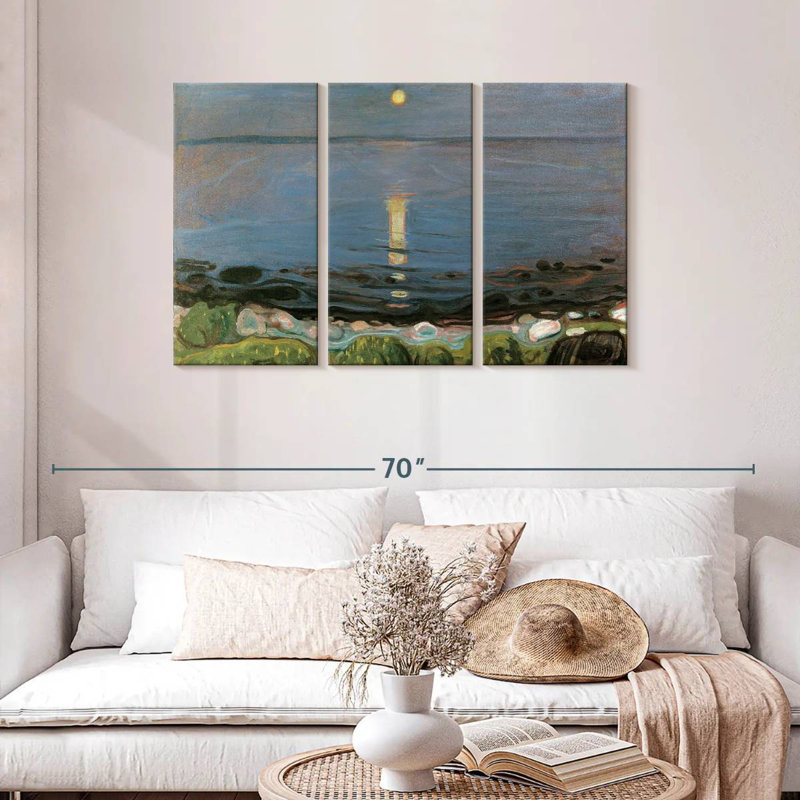 Avery Summer Night By The Beach, H 28 po x l 45 po