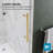 KW04 62 - 66 In. W X 76 In. H Single Sliding Frameless Shower Door With 3/8 In. Clear Glass-101548258