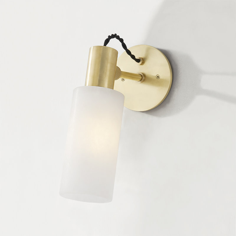 Malba 1 Light Wall Sconce, Aged Brass