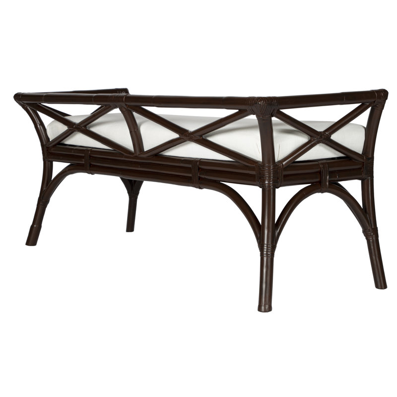 Wicker Bench, Mocha