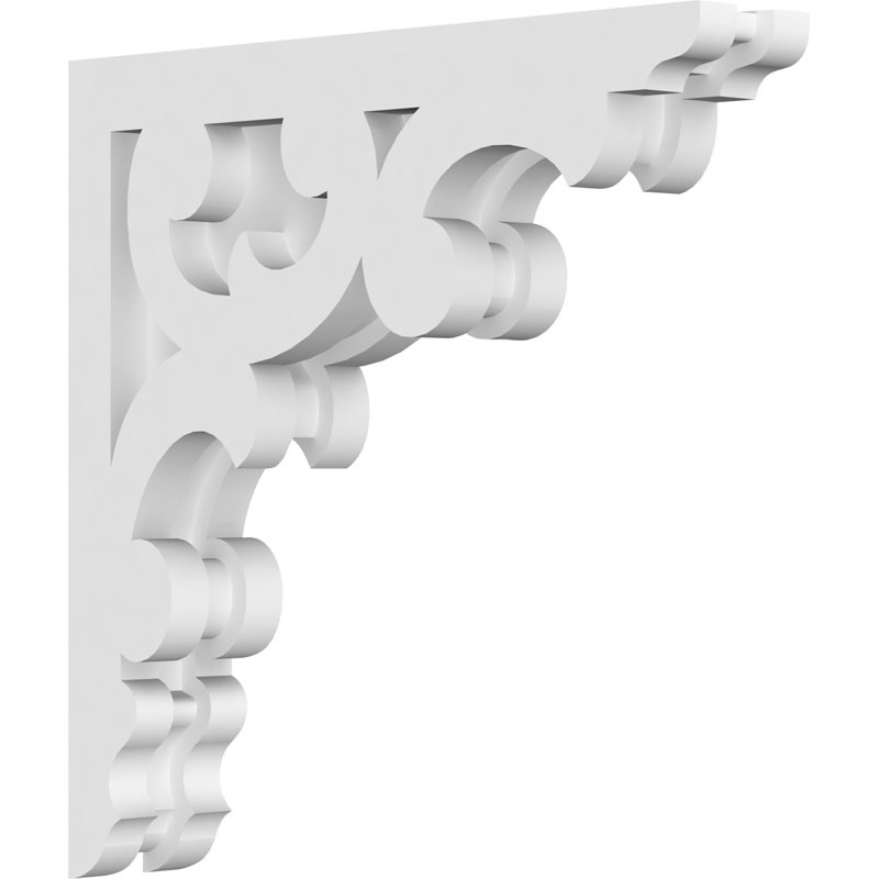 1 7/8"W X 10"D X 10"H Vienna Architectural Grade PVC Corbel, 10" H x 10" W x 1.875" D