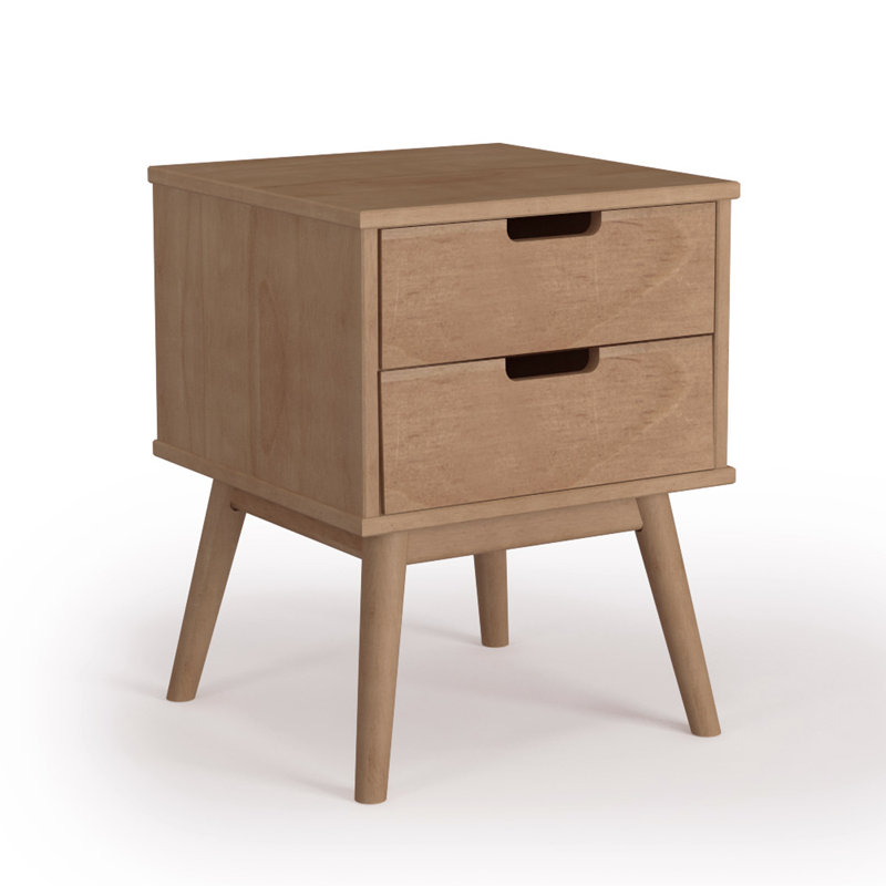 Trujillo 40cm W Solid Wood Bedside Table
