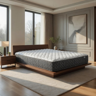 Ayes Hybrid Queen Mattress, Tight Top, Tencel Blend Cover, White 11 Inch