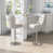 White Seat/ Silver Frame