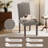  Upholstered Parsons Dining Chairs, Linen Side Chair-1573700350