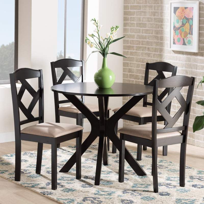Ensemble repas pour 4 personnes Ezariah, H 30 po x L 35 po x l 35 po, 5