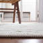 Tapis ivoire en laine / coton touffeté à la main Sharene-443081063