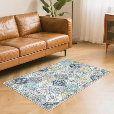 Striped Machine Tufted Area Rug