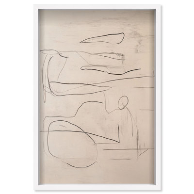 Oliver Gal Frenzied Strokes II Abstract - Luxury Shadowbox Framed Wall Art