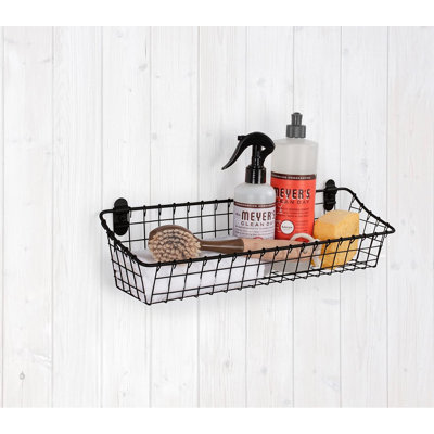 Albie Metal Wall Organizer with Wall Baskets