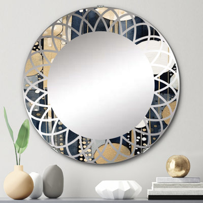 Wiatt - Miroir mural moderne rond