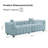 Modern Velvet 3-Seater Sofa With Bubble Upholstery, Metal Legs, And Included Pillows For Ultimate Living Room Comfort-554662002