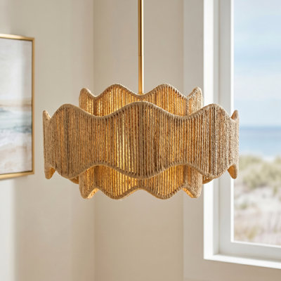 Evander 3-Light Brushed Gold Pendant Light