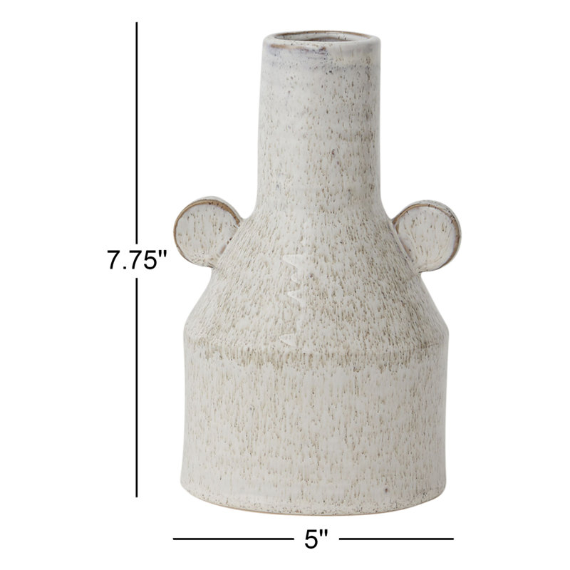 Vase de table Castalia, H 7,75 po x l 5 po x P 4,5 po