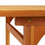 6 - Person Solid Wood Patio Dining Set Rectangular Table