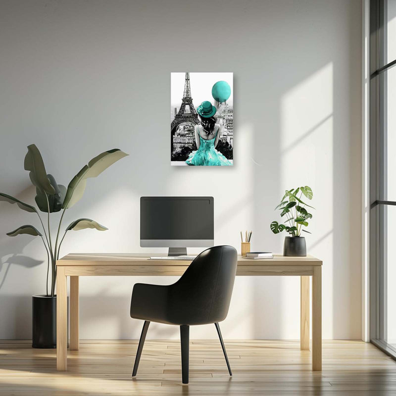 Wrapped Canvas Print, 45 cm H x 30 cm W, Green