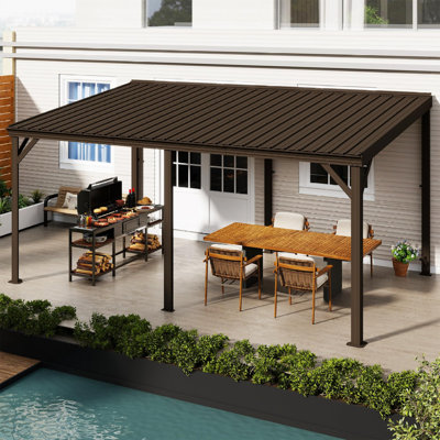 Durable Steel 10x16 Canopies & Gazebos(must Include Frame), Modern Patio Shade