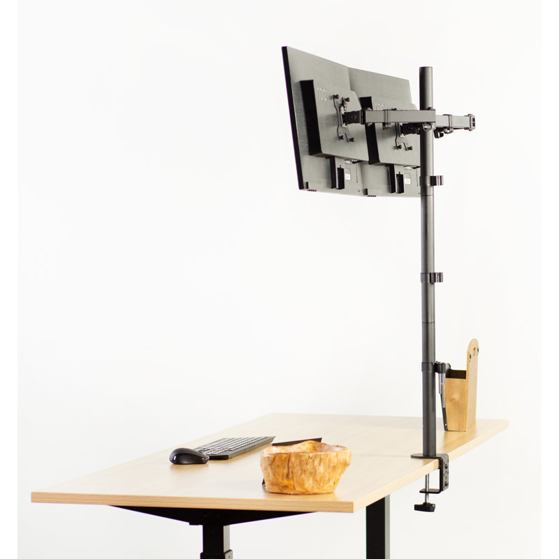 Dual Monitor Extra Tall Desk Mount