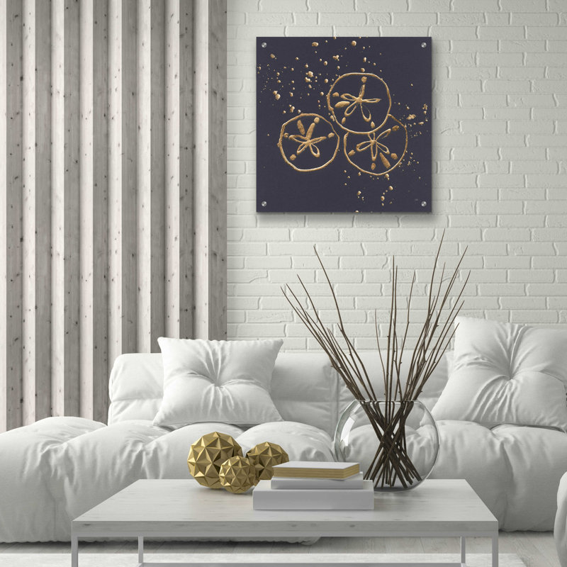 «Gold Sand Dollar II» par Chris Paschke, H 24 po x l 24 po x P 0,2 po