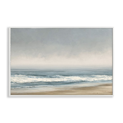 Tranquil Mist Beachscape Framed Giclee, design by Jacky Ngan