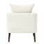 Fauteuil rembourré avec tissu chenille - beige pour l'ameublement de chambre à coucher brun-1323464499