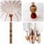 Balinese Parasol Cream Cotton, Solid Wood-1308678104